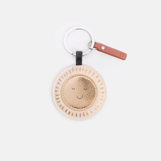 Golden Sunshine Circle Keyring