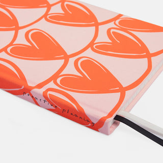 Pink Heart 3-Section A5 Hardback Notebook
