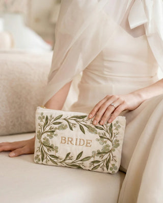 Olive Branch Bride Everyday Pouch Cream