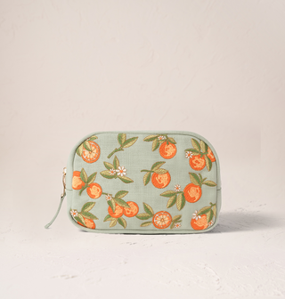 Orange Blossom Sage Makeup Bag - Sage
