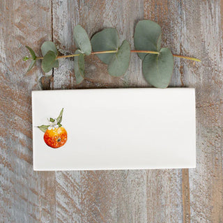 Orange Rectangular Soap Dish
