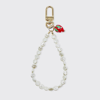Pearl Phone Strap - Strawberry