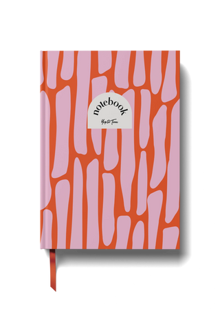 Lined Notebook Hardback - Pink Pebbles