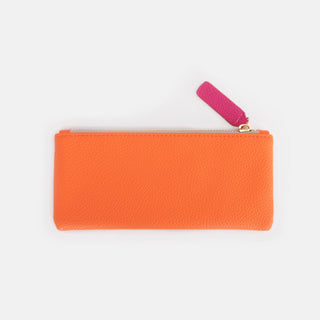 Orange Slogan Rectangle Pencil Case
