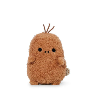 Potato brown plush toy against a white background