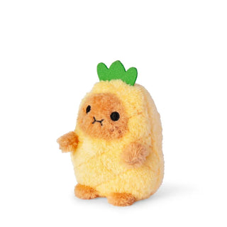 Plush toy shaped like a pineapple on a white background