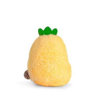 Plush pineapple toy on a white background