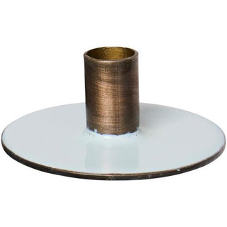 Round Candle Holder Light Blue 1.3cm Candle