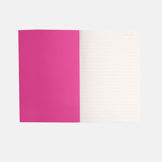 Mono Linked Hearts A5 Softback Notebook