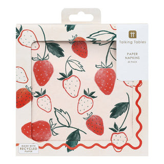 Strawberry Crush 33Cm Napkin Recycled