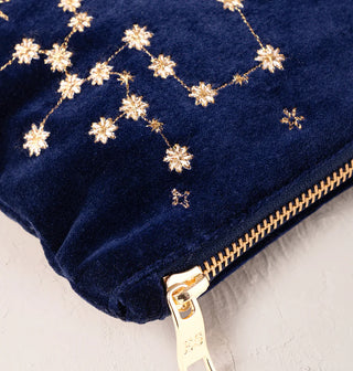 Sagittarius Navy Velvet Everyday Pouch