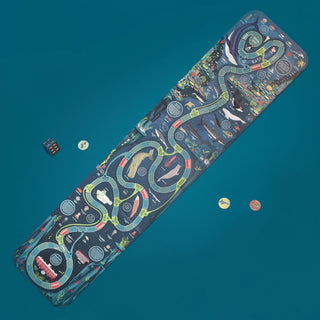 Create your own deep blue sea scape board game with counters and cardboard constructed die