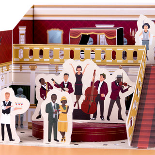 Cardboard people cut outs for inside the stately home 3d paper construction