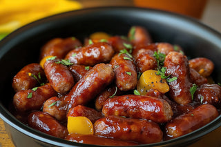 Sweet Manuka Honey & Arran Mustard Sticky Chipolatas