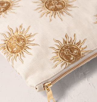 Sun Goddess Oat Cotton Everyday Pouch