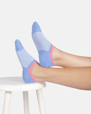 Womens Patterned No-Show Socks Multi 3pk