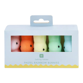 Pastel Mini Rainbow Bunnies 5pk