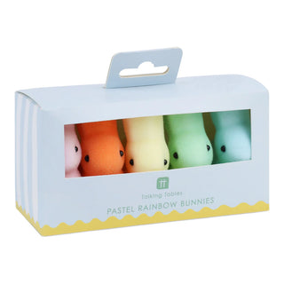 Pastel Mini Rainbow Bunnies 5pk