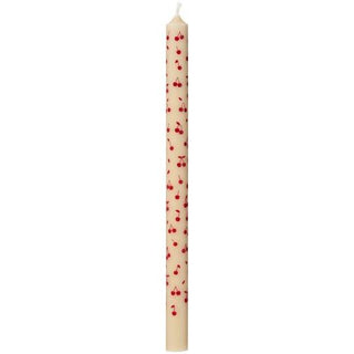 Taper Candle With Red Cherries 20cm