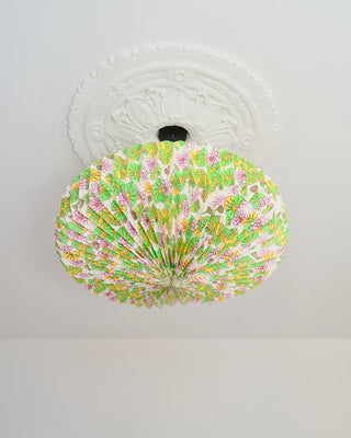 Artisan Water Lilies Origami Saucer Ceiling Light Shade
