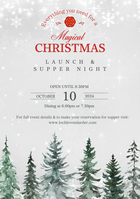 Christmas Launch & Supper Night - Thursday 10th October 2024