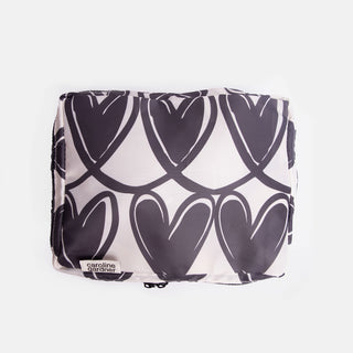 Mono Linked Hearts/Stripe Set 3 Small Packing Cubes