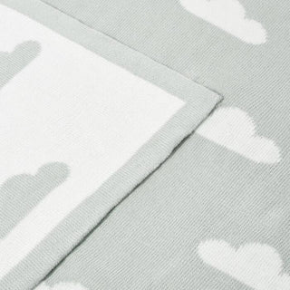 Printed Baby Blanket Cloud Sage / Off White