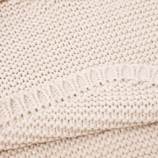Knitted Baby Poncho Eggshell