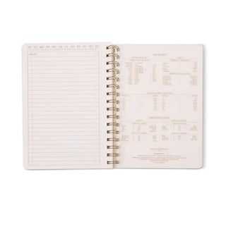 A5 Twin Wire Notebook Blue Lattice