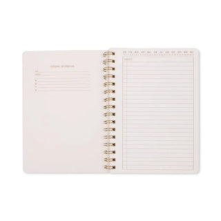 Small Twinwire Notebook - Green Lattice