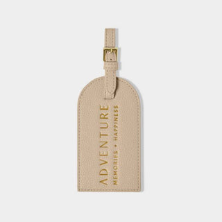 Sentiment Luggage Tag Light Taupe
