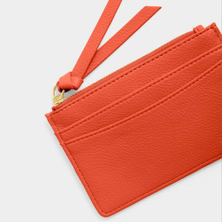 Hallie Coin & Card Holder Deep Orange