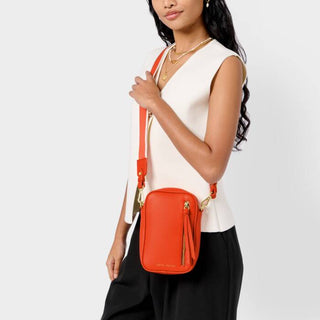 Hallie Small Crossbody Bag Deep Orange