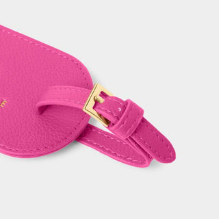 Sentiment Luggage Tag Magenta