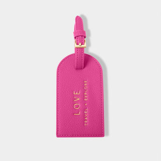 Sentiment Luggage Tag Magenta