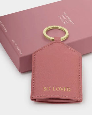 Hidden Photo Keyring So Loved Raspberry