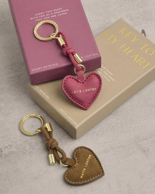 Key To My Heart Boxed Keyring Caramel
