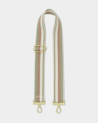 Canvas Strap Sage Green Quad Stripe