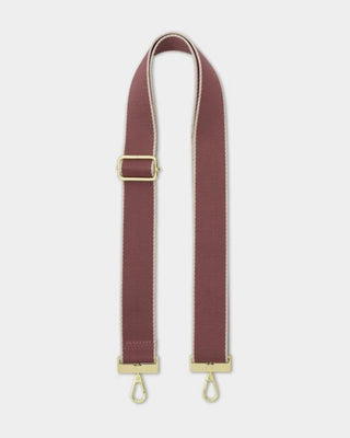 Canvas Strap Deep Rose Tipped Stripe