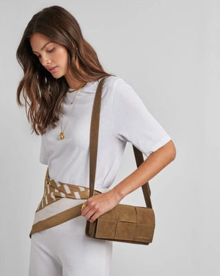 Taya Crossbody Bag Caramel Suedette