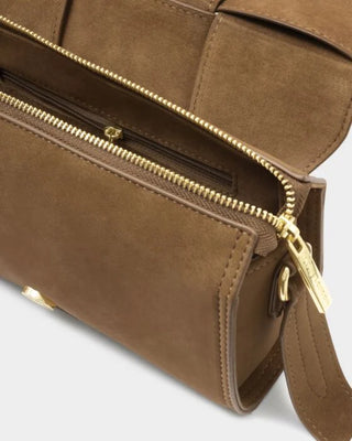 Taya Crossbody Bag Caramel Suedette