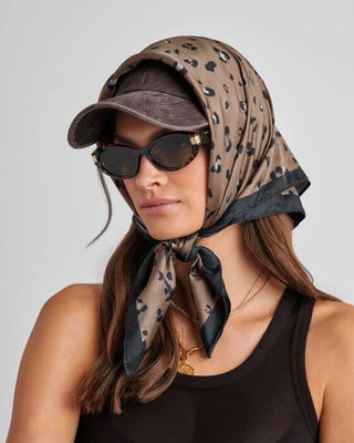 Satin Multiway Scarf Classic Leopard