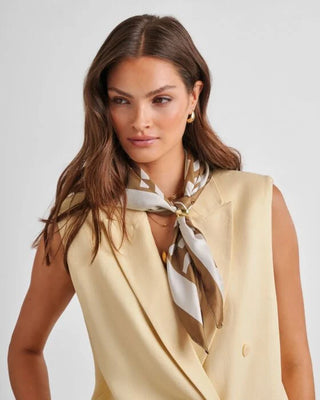 Satin Multiway Scarf Checkered