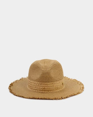 Straw Fedora Hat Natural