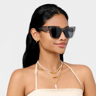 Porto Sunglasses Grey Transparent