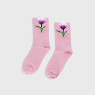 Lotus Flower Socks - Pink