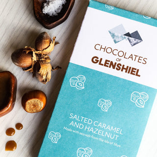 Glenshiel Salted Caramel Hazelnut Milk Chocolate Bar 70g