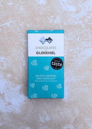Glenshiel Salted Caramel Hazelnut Milk Chocolate Bar 70g