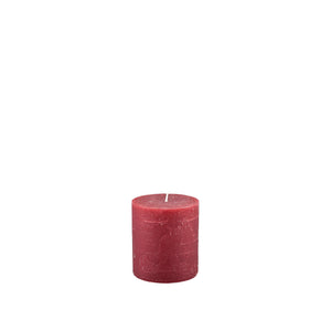 Pillar Candle Rustic Burgundy