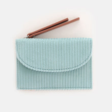 Load image into Gallery viewer, Blue Jumbo Cord Cardholder Coin Purse